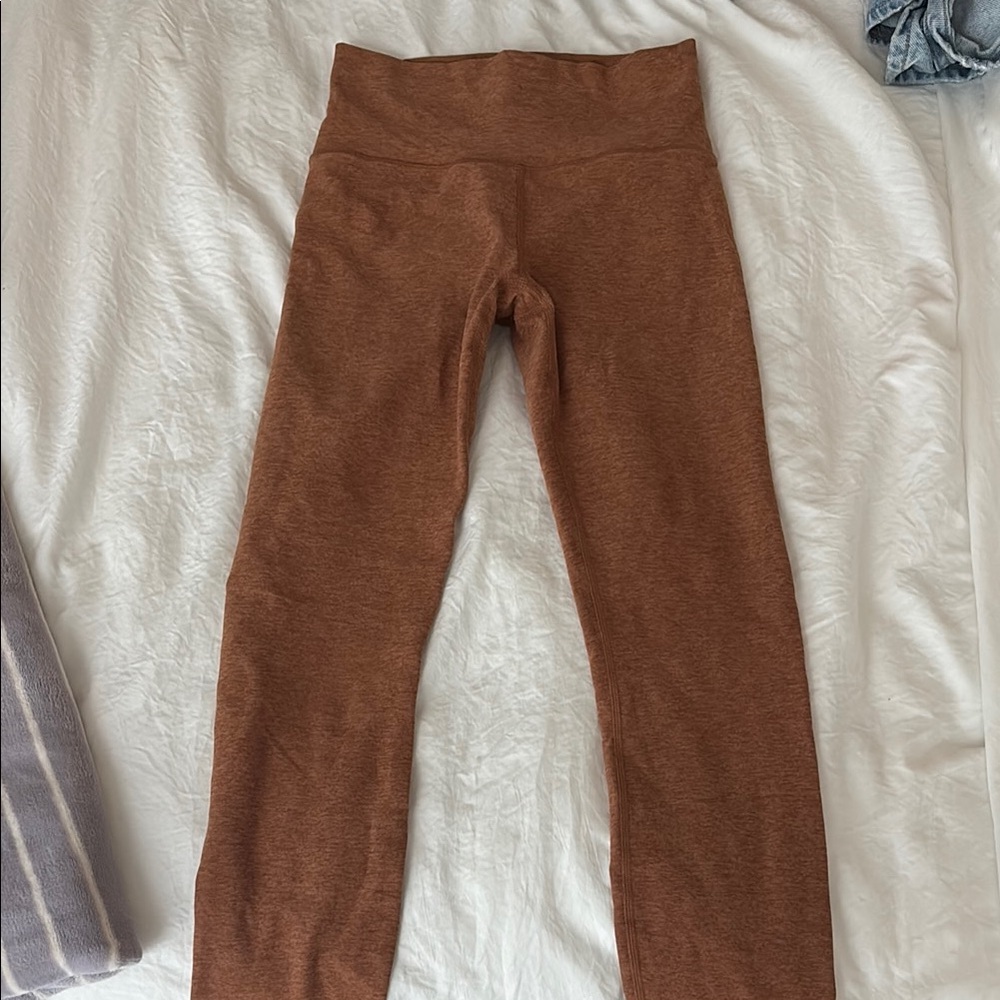 Vuori Brown High-Waisted Leggings